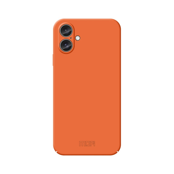 For iPhone 16 Plus MOFI Qin Series Skin Feel All-inclusive PC Phone Case(Orange)