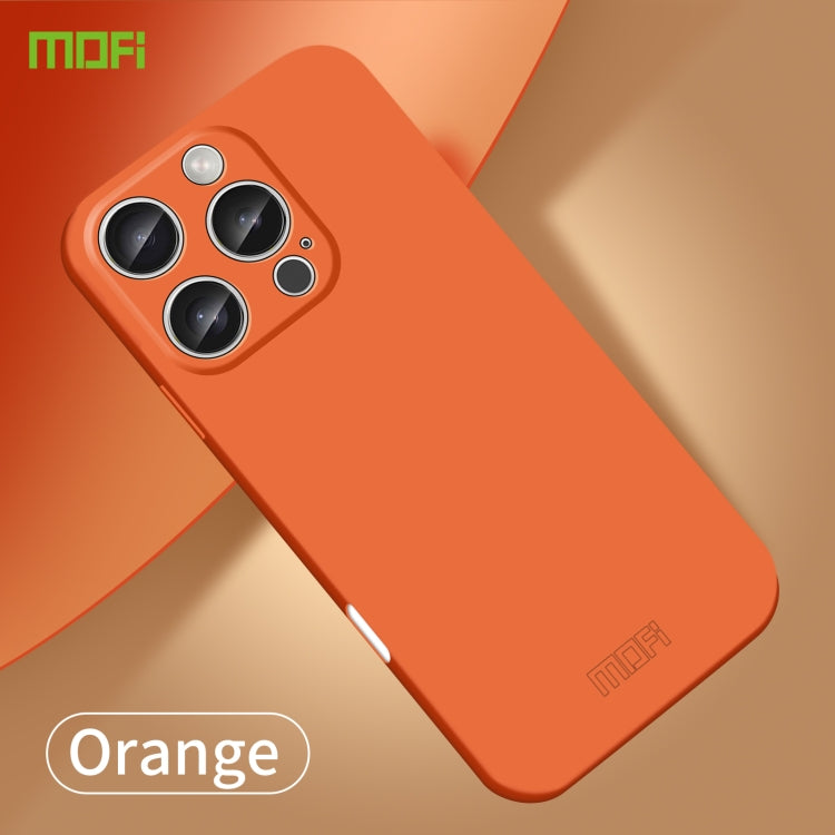 For iPhone 16 Pro MOFI Qin Series Skin Feel All-inclusive PC Phone Case(Orange)