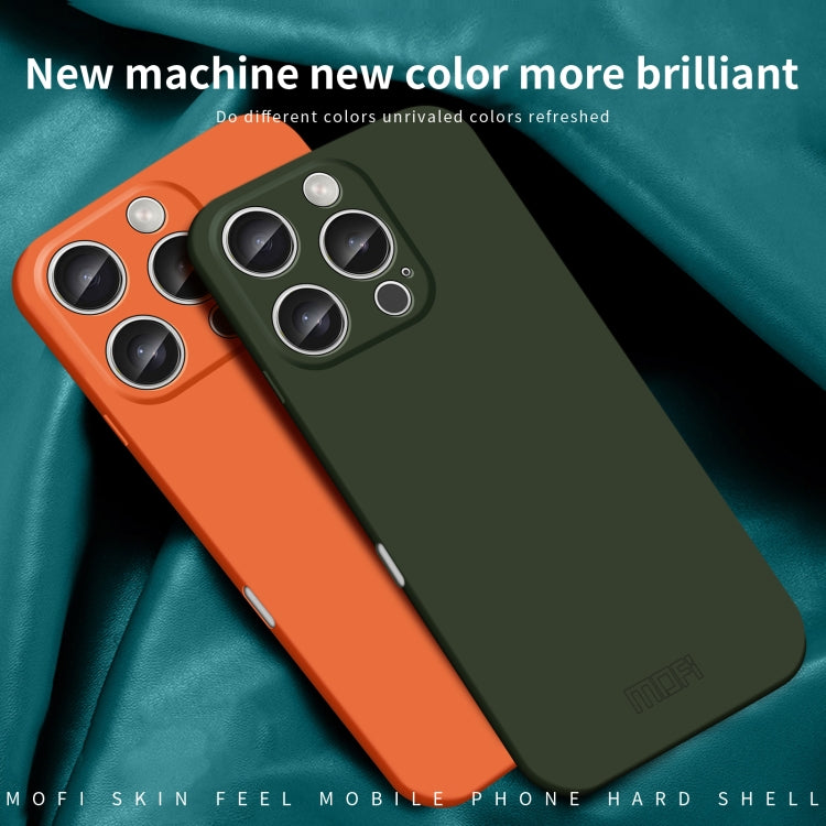 For iPhone 16 Pro Max MOFI Qin Series Skin Feel All-inclusive PC Phone Case(Blue)