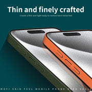 For iPhone 16 Pro Max MOFI Qin Series Skin Feel All-inclusive PC Phone Case(Blue)
