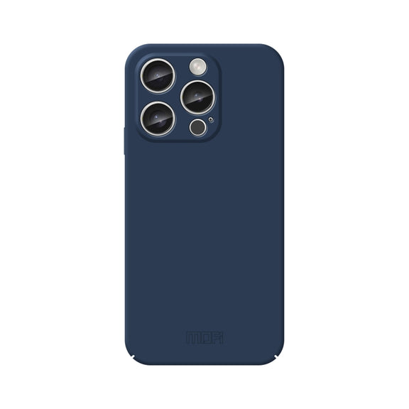 For iPhone 16 Pro Max MOFI Qin Series Skin Feel All-inclusive PC Phone Case(Blue)