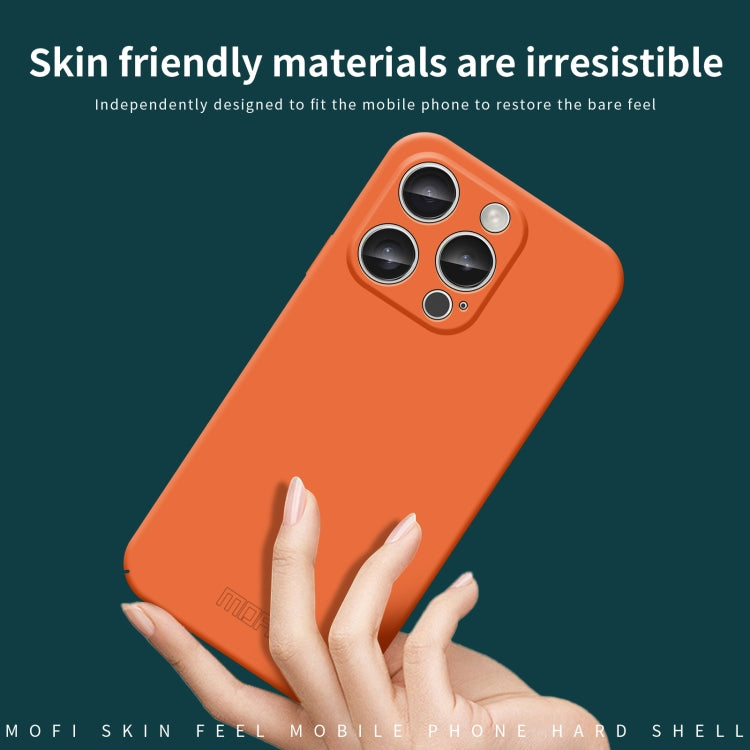 For iPhone 16 Pro Max MOFI Qin Series Skin Feel All-inclusive PC Phone Case(Blue)