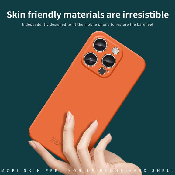For iPhone 16 Pro Max MOFI Qin Series Skin Feel All-inclusive PC Phone Case(Gray)