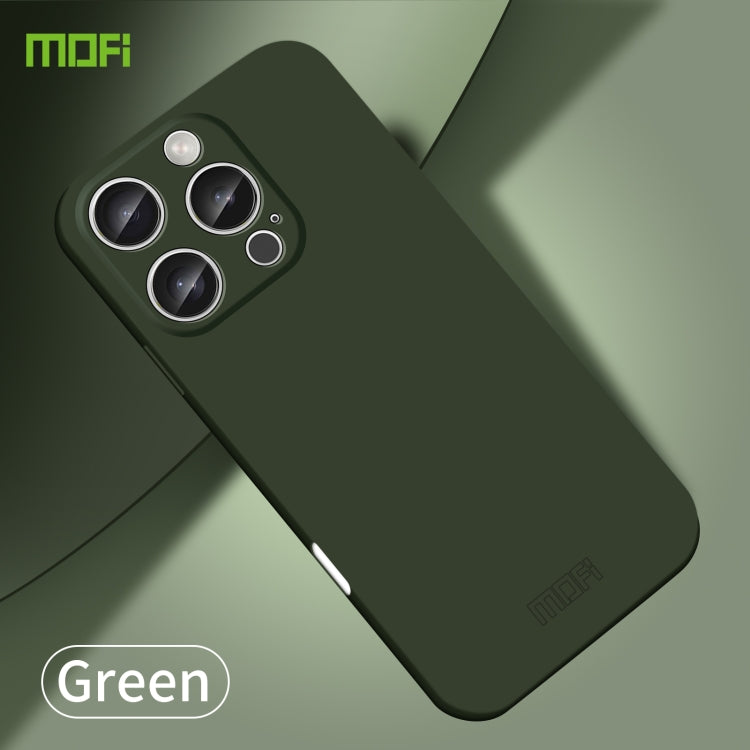 For iPhone 16 Pro Max MOFI Qin Series Skin Feel All-inclusive PC Phone Case(Green)