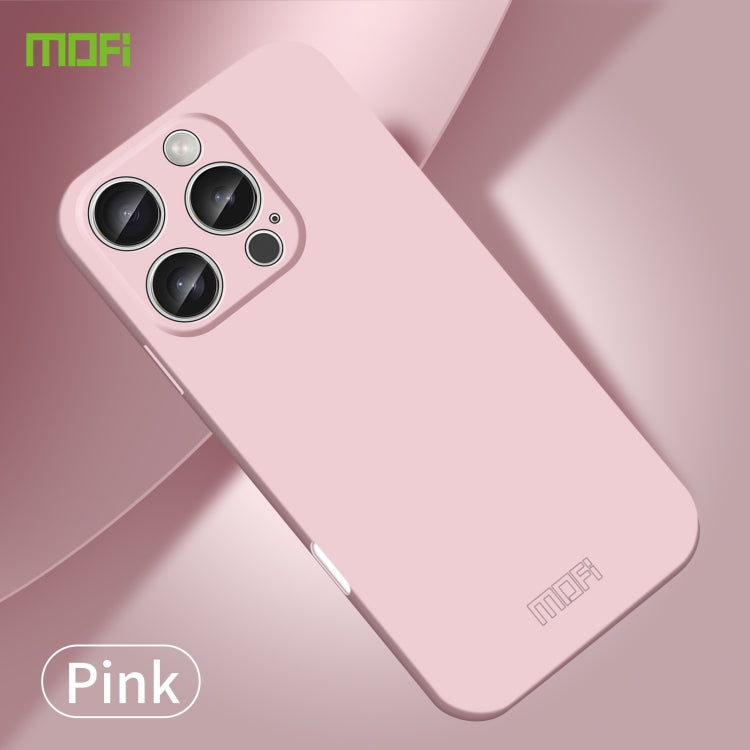 For iPhone 16 Pro Max MOFI Qin Series Skin Feel All-inclusive PC Phone Case(Pink)