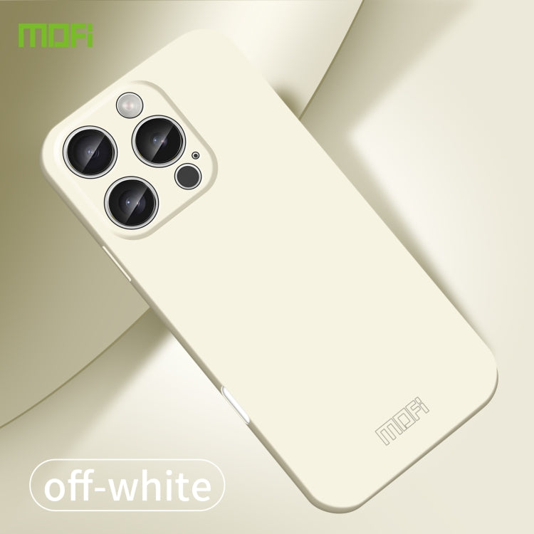 For iPhone 16 Pro Max MOFI Qin Series Skin Feel All-inclusive PC Phone Case(Beige)