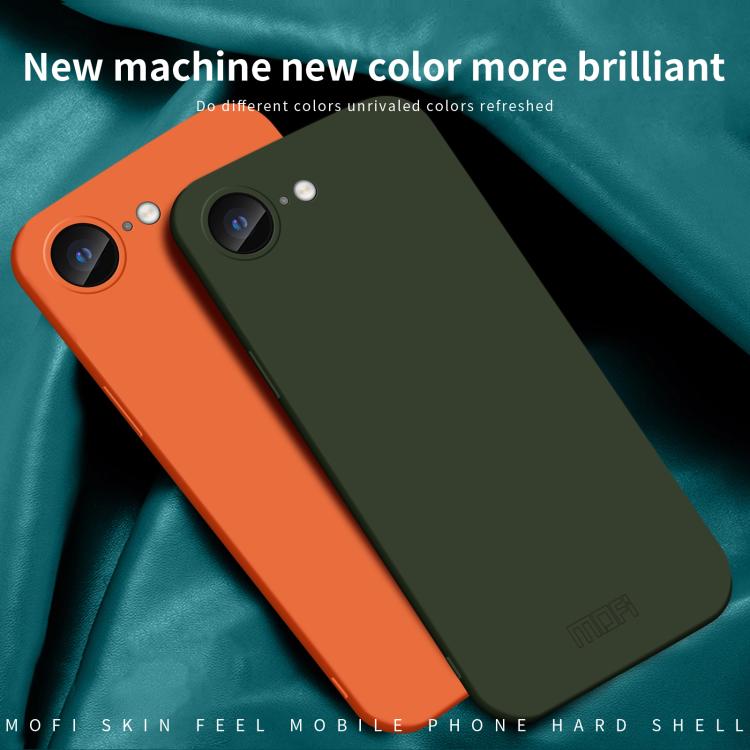 For iPhone 16e MOFI Qin Series Skin Feel All-inclusive PC Phone Case(Black)