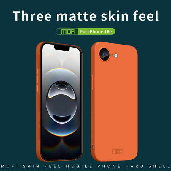 For iPhone 16e MOFI Qin Series Skin Feel All-inclusive PC Phone Case(Blue)