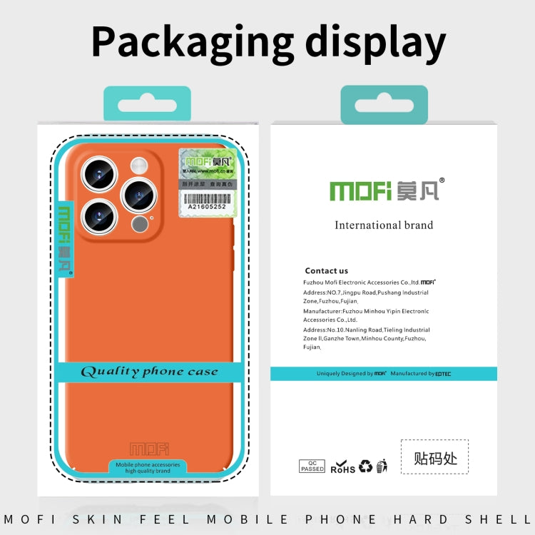 For iPhone 16e MOFI Qin Series Skin Feel All-inclusive PC Phone Case(Black)