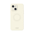 For iPhone 15 Plus MOFI Qin Series Magsafe Skin Feel All-inclusive Silicone Phone Case(Beige) - iPhone 15 Plus Cases by MOFI | Online Shopping South Africa | PMC TechLife | Buy Now Pay Later Mobicred