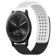 For GarminMove Trend 20mm Holes Breathable 3D Dots Silicone Watch Band(White+Black) - free shipping - PMC TechLife - Order now!