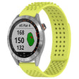 For Garmin Approach S40 20mm Holes Breathable 3D Dots Silicone Watch Band(Lime Green) - Watch Bands by PMC TechLife | Online Shopping South Africa | PMC TechLife