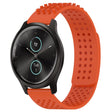 For Garmin VivoMove Style 20mm Holes Breathable 3D Dots Silicone Watch Band(Orange) - Watch Bands by PMC TechLife | Online Shopping South Africa | PMC TechLife