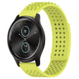 For Garmin VivoMove Style 20mm Holes Breathable 3D Dots Silicone Watch Band(Lime Green) - Watch Bands by PMC TechLife | Online Shopping South Africa | PMC TechLife