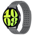 For Samsung Galaxy Watch 6 44mm 20mm Holes Breathable 3D Dots Silicone Watch Band(Grey) - Watch Bands by PMC TechLife | Online Shopping South Africa | PMC TechLife