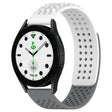 For Samsung Galaxy watch 5 Golf Edition 20mm Holes Breathable 3D Dots Silicone Watch Band(White+Grey) - Watch Bands by PMC TechLife | Online Shopping South Africa | PMC TechLife