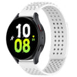 For Samsung Galaxy Watch 5  44mm 20mm Holes Breathable 3D Dots Silicone Watch Band(White) - Watch Bands by PMC TechLife | Online Shopping South Africa | PMC TechLife