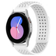 For Samsung Galaxy Watch 5  40mm 20mm Holes Breathable 3D Dots Silicone Watch Band(White) - Watch Bands by PMC TechLife | Online Shopping South Africa | PMC TechLife | Buy Now Pay Later Mobicred