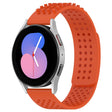 For Samsung Galaxy Watch 5  40mm 20mm Holes Breathable 3D Dots Silicone Watch Band(Orange) - Watch Bands by PMC TechLife | Online Shopping South Africa | PMC TechLife