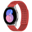 For Samsung Galaxy Watch 5  40mm 20mm Holes Breathable 3D Dots Silicone Watch Band(Red) - Watch Bands by PMC TechLife | Online Shopping South Africa | PMC TechLife | Buy Now Pay Later Mobicred