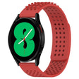 For Samsung Galaxy Watch 4 44mm 20mm Holes Breathable 3D Dots Silicone Watch Band(Red) - free shipping - PMC TechLife - Order now!