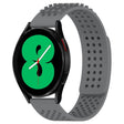 For Samsung Galaxy Watch 4 44mm 20mm Holes Breathable 3D Dots Silicone Watch Band(Grey) - Watch Bands by PMC TechLife | Online Shopping South Africa | PMC TechLife