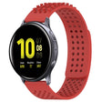 For Samsung Galaxy Watch Active 2 40mm 20mm Holes Breathable 3D Dots Silicone Watch Band(Red) - free shipping - PMC TechLife - Order now!