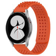 For Samsung Galaxy Watch 4 40mm 20mm Holes Breathable 3D Dots Silicone Watch Band(Orange) - Watch Bands by PMC TechLife | Online Shopping South Africa | PMC TechLife | Buy Now Pay Later Mobicred