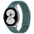 For Samsung Galaxy Watch 4 40mm 20mm Holes Breathable 3D Dots Silicone Watch Band(Olive Green) - Watch Bands by PMC TechLife | Online Shopping South Africa | PMC TechLife