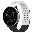 For Amazfit GTR Mini 20mm Holes Breathable 3D Dots Silicone Watch Band(White+Black) - Watch Bands by PMC TechLife | Online Shopping South Africa | PMC TechLife