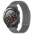 For Huawei Watch 2 20mm Holes Breathable 3D Dots Silicone Watch Band(Grey) - Watch Bands by PMC TechLife | Online Shopping South Africa | PMC TechLife