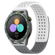 For Huawei Watch GT3 SE 22mm Holes Breathable 3D Dots Silicone Watch Band(White+Grey) - Watch Bands by PMC TechLife | Online Shopping South Africa | PMC TechLife
