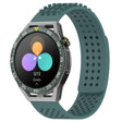 For Huawei Watch GT3 SE 22mm Holes Breathable 3D Dots Silicone Watch Band(Olive Green) - Watch Bands by PMC TechLife | Online Shopping South Africa | PMC TechLife