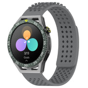 For Huawei Watch GT3 SE 22mm Holes Breathable 3D Dots Silicone Watch Band(Grey)