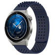 For Huawei Watch GT3 Pro 46mm 22mm Holes Breathable 3D Dots Silicone Watch Band(Midnight Blue) - Watch Bands by PMC TechLife | Online Shopping South Africa | PMC TechLife