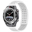 For Huawei Watch Ultimate 22mm Holes Breathable 3D Dots Silicone Watch Band(White) - free shipping - PMC TechLife - Order now!