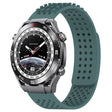 For Huawei Watch Ultimate 22mm Holes Breathable 3D Dots Silicone Watch Band(Olive Green) - free shipping - PMC TechLife - Order now!