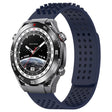 For Huawei Watch Ultimate 22mm Holes Breathable 3D Dots Silicone Watch Band(Midnight Blue) - Watch Bands by PMC TechLife | Online Shopping South Africa | PMC TechLife
