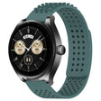For Huawei Watch Buds 22mm Holes Breathable 3D Dots Silicone Watch Band(Olive Green) - Watch Bands by PMC TechLife | Online Shopping South Africa | PMC TechLife