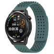 For Huawei Watch GT Runner 22mm Holes Breathable 3D Dots Silicone Watch Band(Olive Green) - Watch Bands by PMC TechLife | Online Shopping South Africa | PMC TechLife
