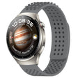 For Huawei Watch 4 Pro 22mm Holes Breathable 3D Dots Silicone Watch Band(Grey) - Watch Bands by PMC TechLife | Online Shopping South Africa | PMC TechLife