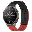 For Huawei GT2 Pro 22mm Holes Breathable 3D Dots Silicone Watch Band(Black+Red) - Watch Bands by PMC TechLife | Online Shopping South Africa | PMC TechLife