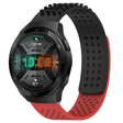 For Huawei Watch GT 2E 22mm Holes Breathable 3D Dots Silicone Watch Band(Black+Red) - Watch Bands by PMC TechLife | Online Shopping South Africa | PMC TechLife