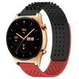 For Honor Watch GS 3 22mm Holes Breathable 3D Dots Silicone Watch Band(Black+Red) - Watch Bands by PMC TechLife | Online Shopping South Africa | PMC TechLife