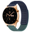 For Honor Watch GS 3 22mm Holes Breathable 3D Dots Silicone Watch Band(Midnight Blue+Olive Green) - Watch Bands by PMC TechLife | Online Shopping South Africa | PMC TechLife