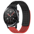 For Honor Watch GS 3i 22mm Holes Breathable 3D Dots Silicone Watch Band(Black+Red) - Watch Bands by PMC TechLife | Online Shopping South Africa | PMC TechLife