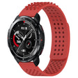 For Honor Watch GS Pro 22mm Holes Breathable 3D Dots Silicone Watch Band(Red) - Watch Bands by PMC TechLife | Online Shopping South Africa | PMC TechLife | Buy Now Pay Later Mobicred