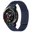 For Honor Watch GS Pro 22mm Holes Breathable 3D Dots Silicone Watch Band(Midnight Blue) - Watch Bands by PMC TechLife | Online Shopping South Africa | PMC TechLife