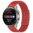 For Huawei Watch 3 Pro New 22mm Holes Breathable 3D Dots Silicone Watch Band(Red) - Watch Bands by PMC TechLife | Online Shopping South Africa | PMC TechLife
