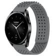 For Xiaomi Watch S2 46mm 22mm Holes Breathable 3D Dots Silicone Watch Band(Grey) - Watch Bands by PMC TechLife | Online Shopping South Africa | PMC TechLife